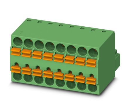 Phoenix Contact TFMC 1.5/7-ST-3.5 Series Pluggable Terminal Block, 7-Contact, 3.5 mm Pitch, 1 Row, 1772663