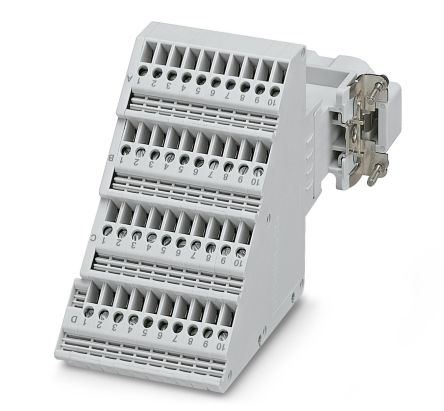 Phoenix Contact 1584266 HC-D 40-A-UT-PER-M Series Terminal Adapter Grey, 0.5mm², 2.5 mm², Screw