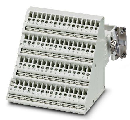 Phoenix Contact 1584295 HC-D 64-A-UT-PEL-F Series Terminal Adapter Grey, 0.2mm², 2.5 mm², Screw