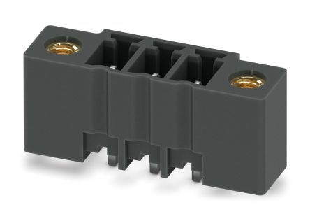 Phoenix Contact MCV 1.5/ 3-GF-3.81 P14 THR Series Pluggable Terminal Block, 3-Contact, 3.81 mm Pitch, 1 Row, 1707227