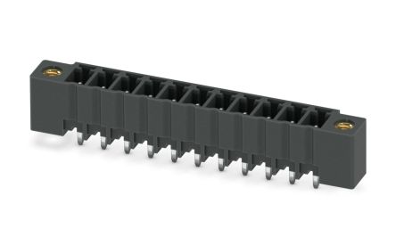 Phoenix Contact MCV 1.5/11-GF-3.81 P26 THR Series Pluggable Terminal Block, 11-Contact, 3.81 mm Pitch, 1 Row, 1707722