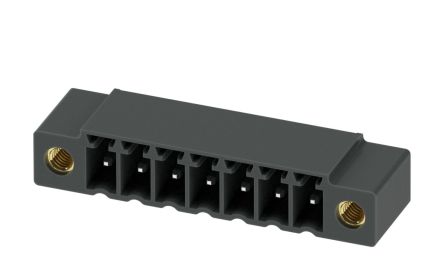 Phoenix Contact MC 1.5/ 7-GF-3.5 P26 THRR56 Series Pluggable Terminal Block, 7-Contact, 3.5 mm Pitch, 1 Row, 1789274