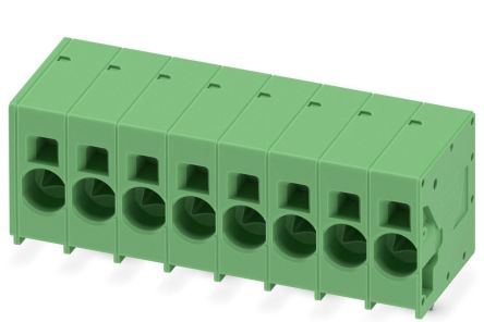 Phoenix Contact SPT 16/8-H-10.0-ZB Series Straight PCB Terminal Block, 8 Contact(s), 10 mm Pitch, 1 Row