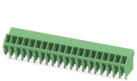 Phoenix Contact SMKDS 1.5/20-3.5 Series 35° PCB Terminal Block, 20 Contact(s), 3.5 mm Pitch, 1 Row