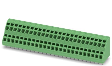 Phoenix Contact ZFKKDSA 2.5-5.08-25 Series 45° PCB Terminal Block, 25 Contact(s), 5.08 mm Pitch, 2 Row