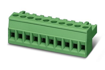 Phoenix Contact MSTBT 2.5/2-ST-5.08 BD:ACDC Series Pluggable Terminal Block, 2-Contact, 5.08 mm Pitch, 1 Row, 1815659
