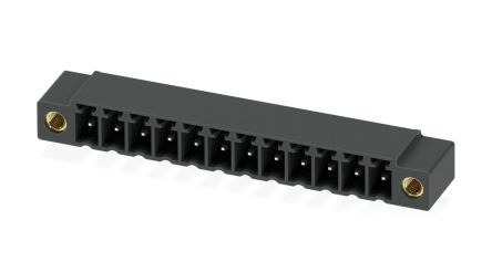 Phoenix Contact MC 1.5/12-GF-3.81 P26 THR Series Pluggable Terminal Block, 12-Contact, 3.81 mm Pitch, 1 Row, 1722260