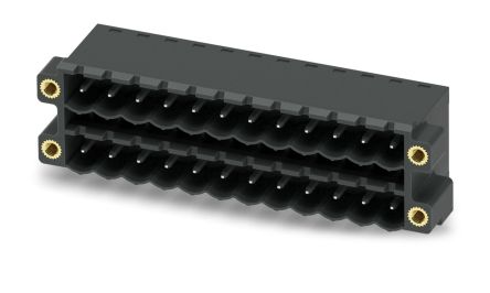 Phoenix Contact CCDN 2.5/12-G1F P26 THR Series Pluggable Terminal Block, 12-Contact, 5 mm Pitch, 2 Row, 1734546