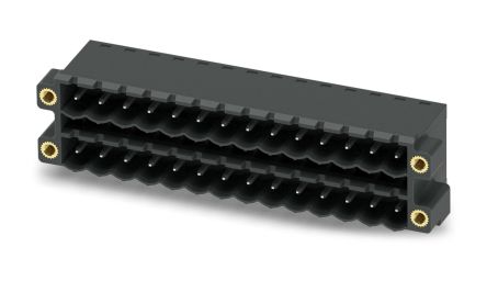 Phoenix Contact CCDN 2.5/14-G1F P26 THR Series Pluggable Terminal Block, 14-Contact, 5 mm Pitch, 2 Row, 1734562