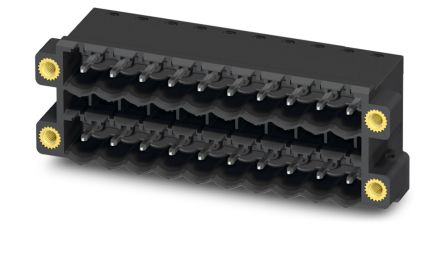Phoenix Contact CCDN 2.5/18-G1F-5.08 P26 THR Series Pluggable Terminal Block, 18-Contact, 5.08 mm Pitch, 2 Row, 1753462