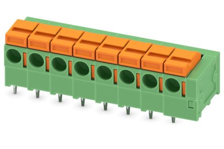 Phoenix Contact FFKDSA1/H1-5.08- 8 Series PCB Terminal Block, 8 Contact(s), 5.08 mm Pitch, 1 Row