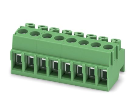 Phoenix Contact PT 1.5/8-PH-3.5 Series Pluggable Terminal Block, 8-Contact, 3.5 mm Pitch, 1 Row, 1984374
