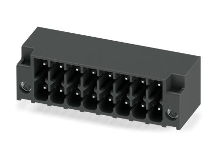 Phoenix Contact DMC 1.5/ 8-G1F-3.5-LRP20THRR56 Series Pluggable Terminal Block, 8-Contact, 3.5 mm Pitch, 2 Row, 1818562