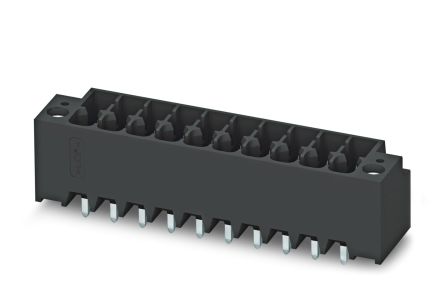 Phoenix Contact DMCV 1.5/ 9-G1F-3.5-LRP20THRR7 Series Pluggable Terminal Block, 9-Contact, 3.5 mm Pitch, 2 Row, 1818779