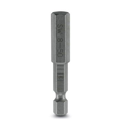 Phoenix Contact Hex Screwdriver Bit, 0.25 mm Tip, 8 mm Tip, Hex Drive, 50 mm Overall 5-Piece