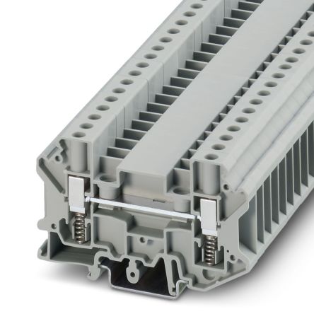 Phoenix Contact 3070325 USSTD 6 Series Feed Through Terminal Block Grey, 0.2mm², 10 mm², 1-Level, Screw
