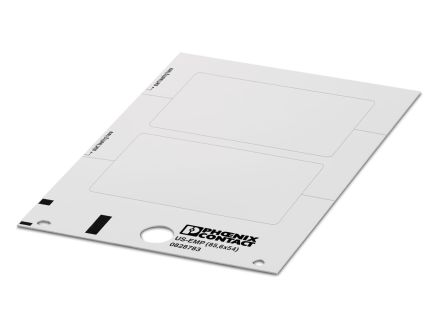 Phoenix Contact, US-EMP (85.6X54) Plastic Terminal Block Marker for use with Terminal Block