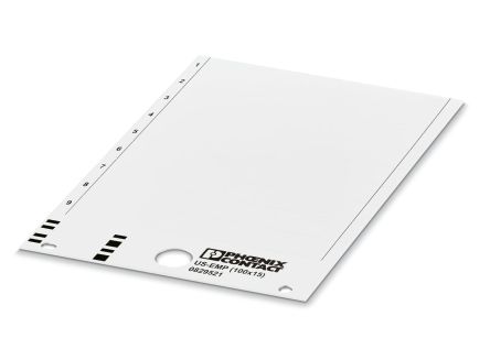 Phoenix Contact, US-EMP (100X15) Plastic Terminal Block Marker for use with Terminal Block