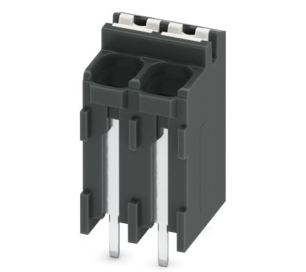 Phoenix Contact SPT-THR 1.5/2-V-3.5 P20 R24 Series Pluggable Terminal Block, 2-Contact, 3.5 mm Pitch, 1 Row, 1823191