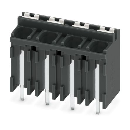 Phoenix Contact SPT-THR 1.5/4-V-5.0 P20 R56 Series Pluggable Terminal Block, 4-Contact, 5 mm Pitch, 1 Row, 1823434