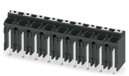 Phoenix Contact SPT-THR 1.5/9-V-5.08 P20 R88 Series Pluggable Terminal Block, 9-Contact, 5 mm Pitch, 1 Row, 1823599