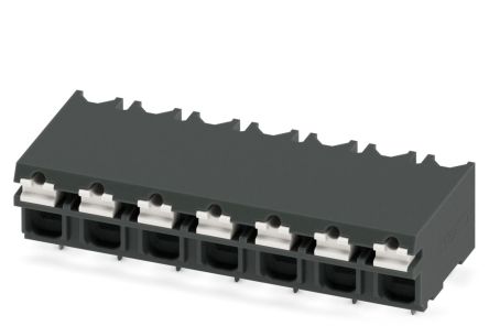 Phoenix Contact SPT-THR 1.5/7-H-5.0 P20 R56 Series Pluggable Terminal Block, 7-Contact, 5 mm Pitch, 1 Row, 1823900