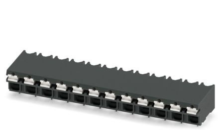Phoenix Contact SPT-THR 1.5/12-H-5.0 P20 R88 Series Pluggable Terminal Block, 12-Contact, 5 mm Pitch, 1 Row, 1823955