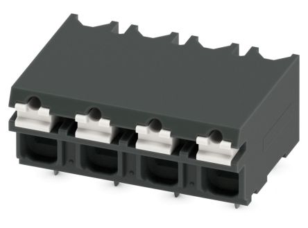 Phoenix Contact SPT-THR 1.5/4-H-5.08 P20 R32 Series Pluggable Terminal Block, 4-Contact, 5.08 mm Pitch, 1 Row, 1823984