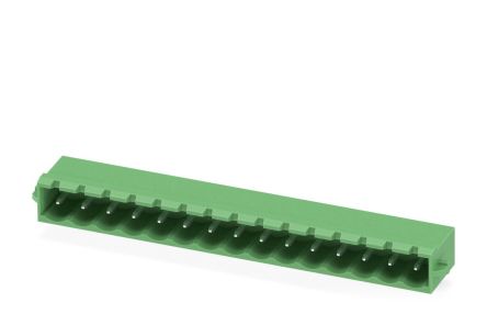 Phoenix Contact MSTBA 2.5/15-G-RN Series Pluggable Terminal Block, 15-Contact, 5 mm Pitch, 1 Row, 1944916