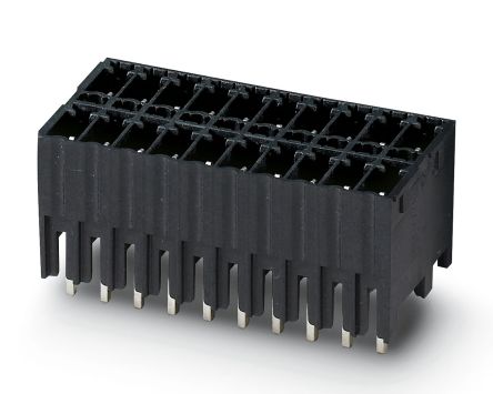 Phoenix Contact MCDNV 1.5/6-G1-3.5 P26THR Series Pluggable Terminal Block, 6-Contact, 3.5 mm Pitch, 2 Row, 1952827