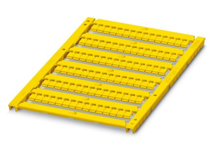 Phoenix Contact, UCT-TMF 4 YE Polycarbonate Marker Label for use with Terminal Block