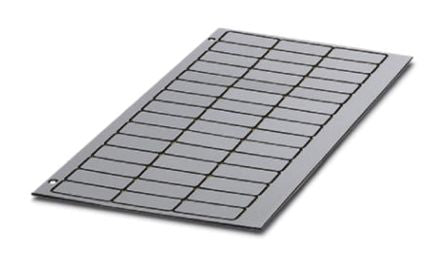 Phoenix Contact Panel Marker, 18 mm Length, 18 mm Height 0806893 Silver
