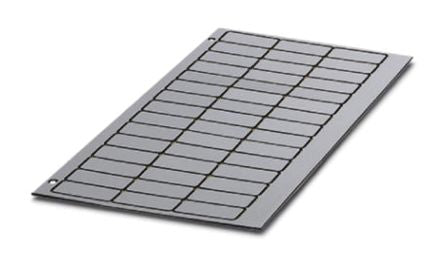 Phoenix Contact Panel Marker, 14 mm Length, 14 mm Height 0807009 Silver