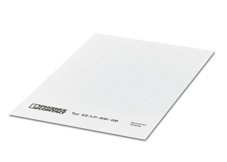 Phoenix Contact, ES/LP-BW-GB Polyamide Label for use with Terminal Block