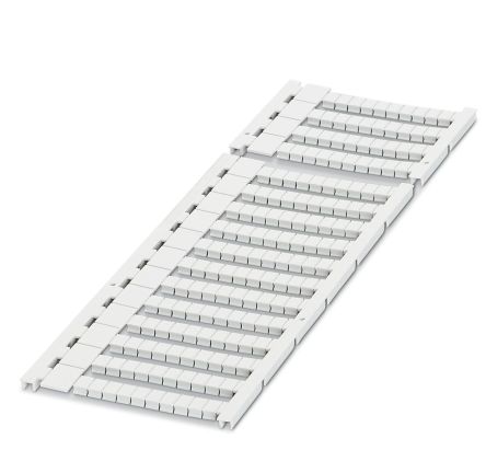 Phoenix Contact, ZBSM-K 5/WH:UNPRINTED Polyamide Zack Strip for use with Terminal Block