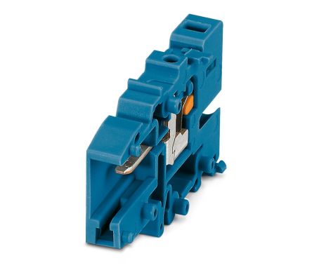 Phoenix Contact PPC 1.5/S/1-L BU Series Pluggable Terminal Block, 1-Contact, 3.5 mm Pitch, 1 Row, 3213360