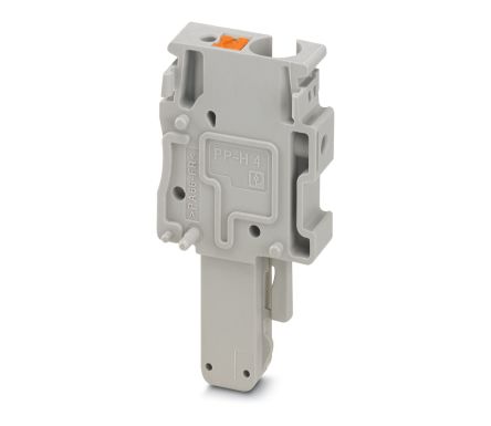 Phoenix Contact PP-H 4/1-M Series Pluggable Terminal Block, 1-Contact, 6.2 mm Pitch, 1 Row, 3211965