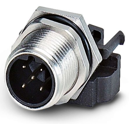 Phoenix Contact Circular Connector, 5 Contacts, Rear, M12 Connector, Plug, Male, IP67, SACC Series