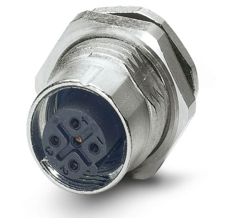 Phoenix Contact Circular Connector, 5 Contacts, Rear, M12 Connector, Socket, Female, IP67, SACC Series
