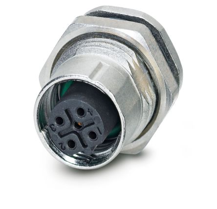 Phoenix Contact Circular Connector, 5 Contacts, Rear, M12 Connector, Socket, Female, IP67, SACC Series