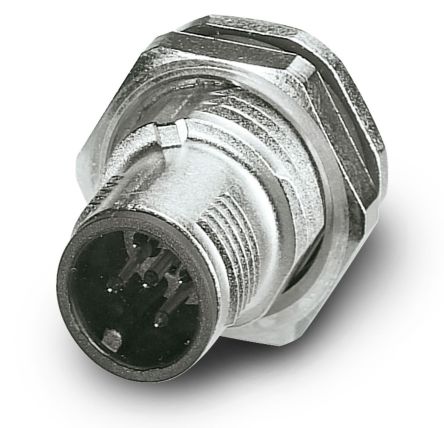 Phoenix Contact Circular Connector, 5 Contacts, Rear, M12 Connector, Plug, Male, IP65, IP67