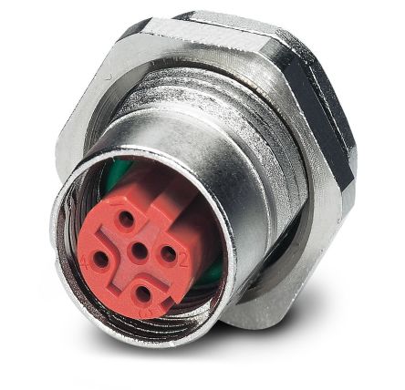 Phoenix Contact Circular Connector, 4 Contacts, Rear, M12 Connector, Socket, Female, IP67, SACC Series