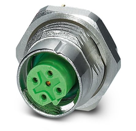 Phoenix Contact Circular Connector, 5 Contacts, Rear, M12 Connector, Socket, Female, IP67, SACC Series