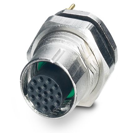Phoenix Contact Circular Connector, 17 Contacts, Rear, M12 Connector, Socket, Female, IP67