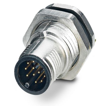 Phoenix Contact Circular Connector, 12 Contacts, Rear, M12 Connector, Plug, Male, IP65, IP67