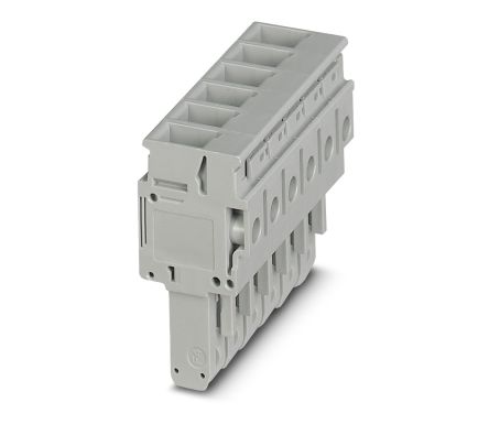 Phoenix Contact UP 6/6 Series Pluggable Terminal Block, 6-Contact, 8.2 mm Pitch, 1 Row, 3060665