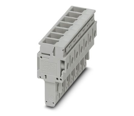 Phoenix Contact UP 6/7 Series Pluggable Terminal Block, 7-Contact, 5.2 mm Pitch, 1 Row, 3060678