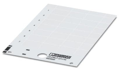 Phoenix Contact Panel Marker, 15 mm Length, 0.5 mm Height 0830300 White