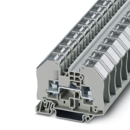 Phoenix Contact 3049961 RTO 5-TC Series Feed Through Terminal Block Grey, 0.1mm², 6 mm², 1-Level, Bolt