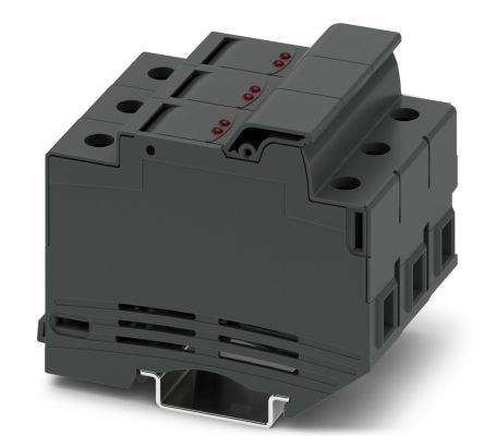 Phoenix Contact 3048629 UK 10.3-CC HESILED N 600 2POL Series Fuse Terminal Block Black, 1.5mm², 25 mm², 1-Level Fused,